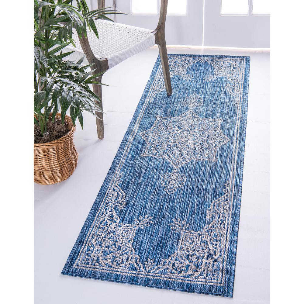 Outdoor Antique Rug, Blue (2' 2 x 6' 0). Picture 2