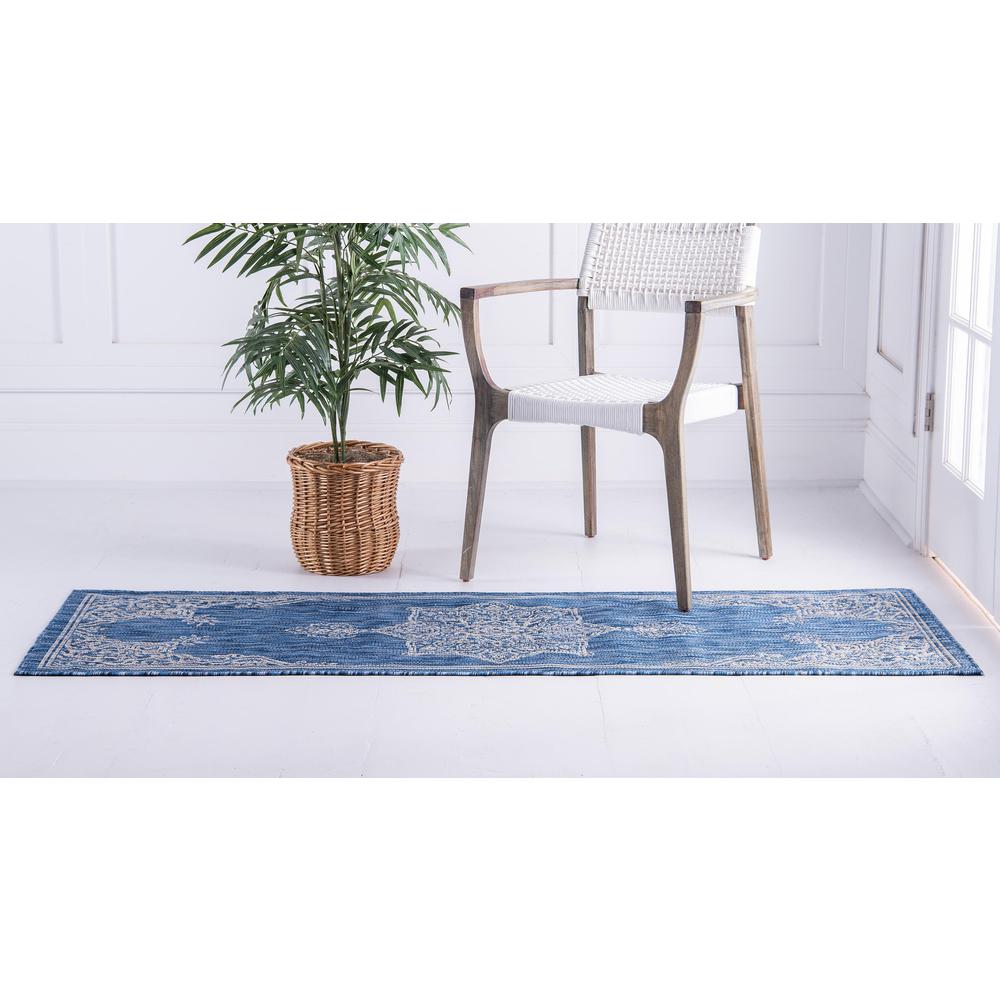 Outdoor Antique Rug, Blue (2' 2 x 6' 0). Picture 4