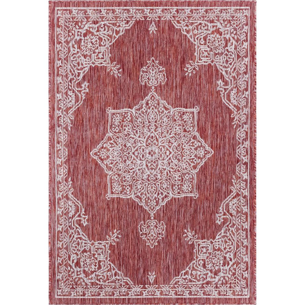 Outdoor Antique Rug, Rust Red (4' 0 x 6' 0). Picture 1