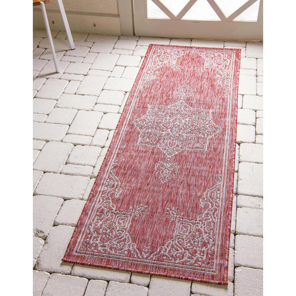 Outdoor Antique Rug, Rust Red (2' 0 x 6' 0). Picture 2