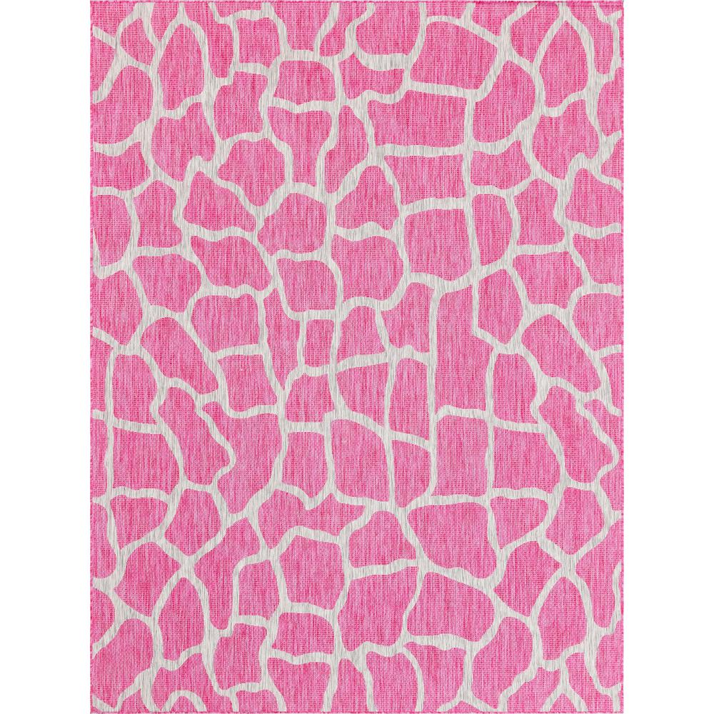 Outdoor Giraffe Rug, Pink (9' 0 x 12' 0). Picture 1