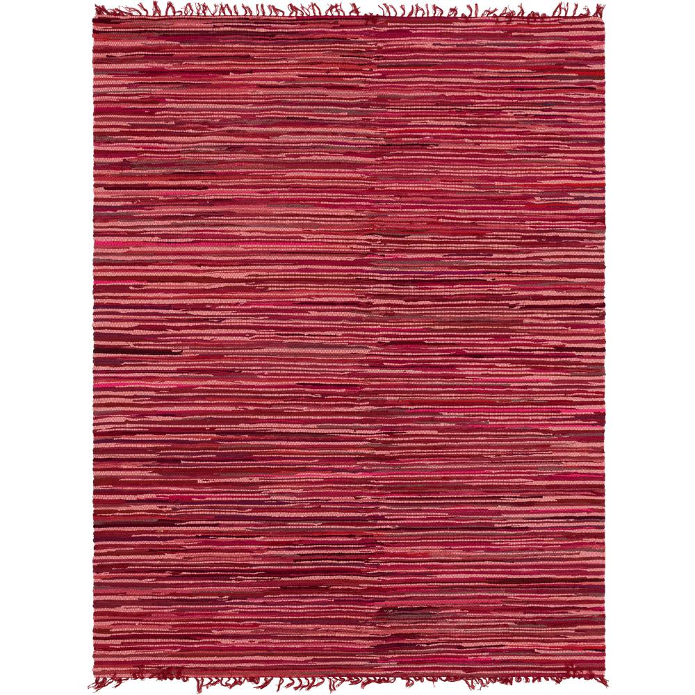 Unique Loom Striped Chindi Cotton Rug. The main picture.