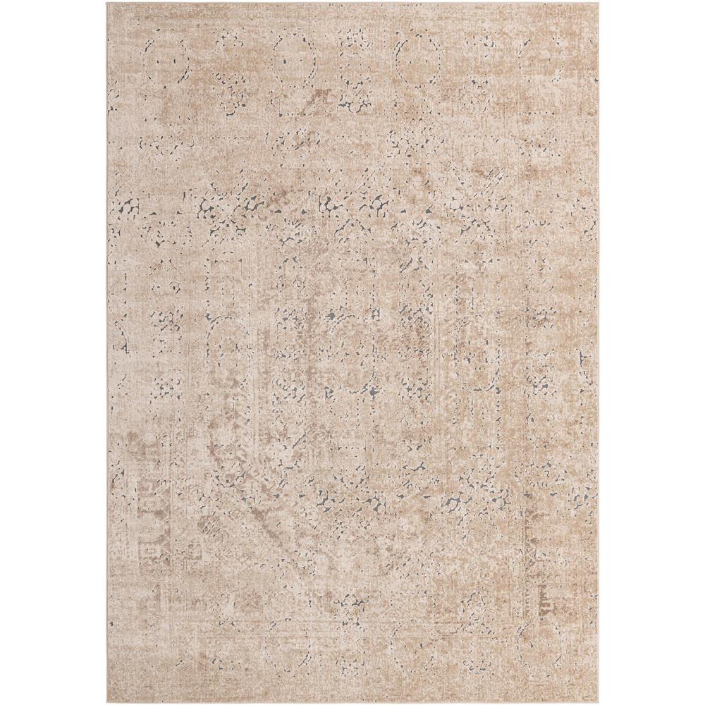 Chateau Quincy Area Rug 7' 10" x 11' 0", Rectangular Beige. Picture 1
