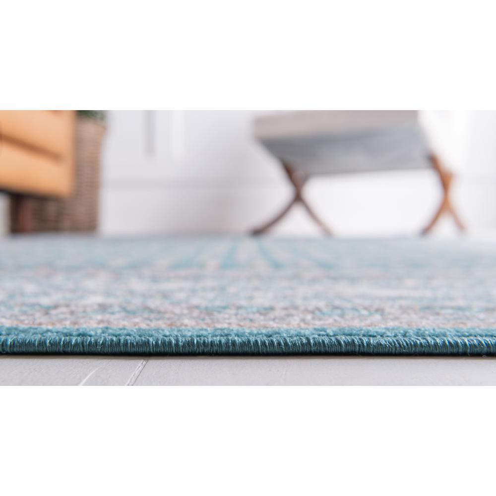 Allover Williamsburg Rug, Teal (3' 7 x 3' 7). Picture 5