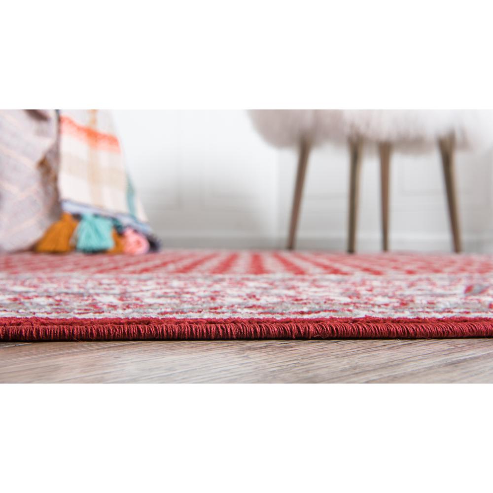 Allover Williamsburg Rug, Red (3' 7 x 3' 7). Picture 3
