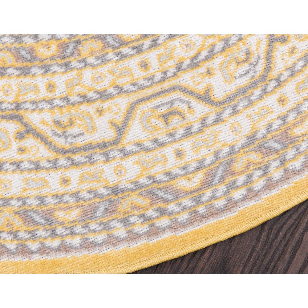 Allover Williamsburg Rug, Yellow (3' 7 x 3' 7). Picture 4