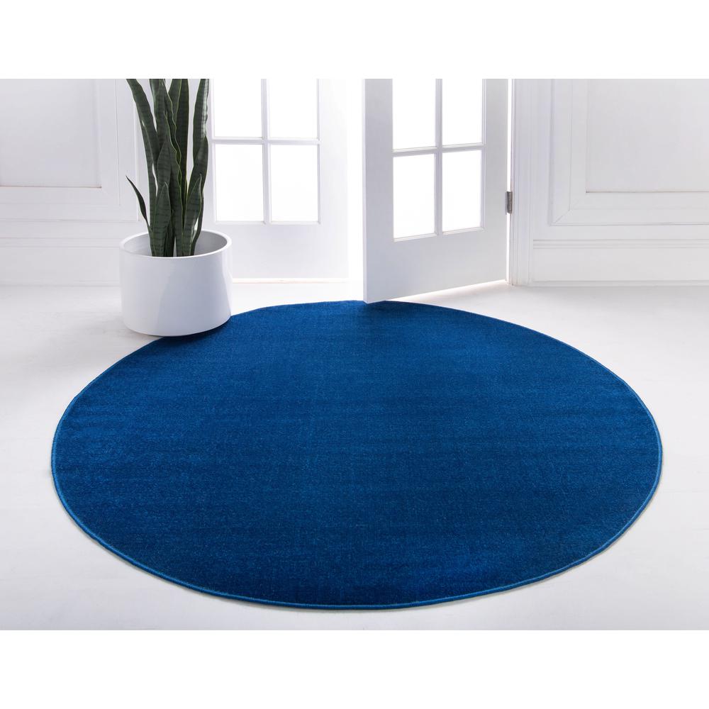 Solid Williamsburg Rug, Navy Blue (3' 7 x 3' 7). Picture 4