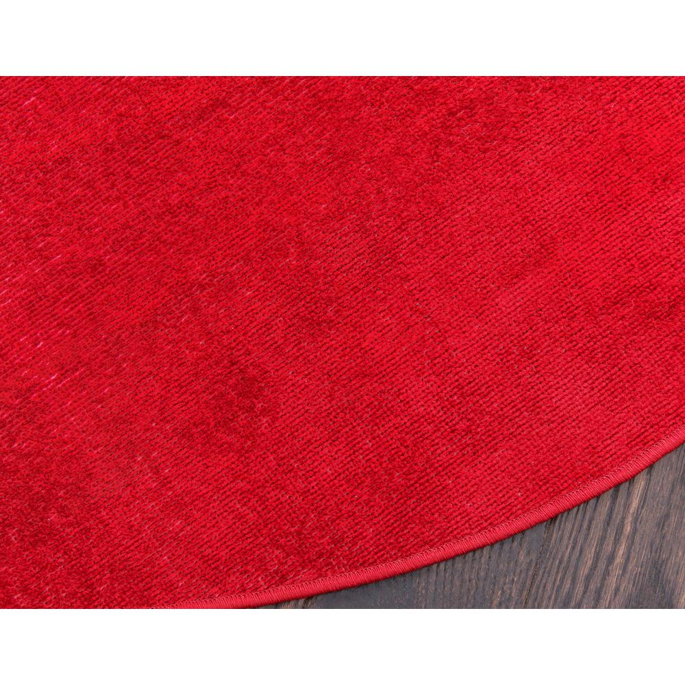 Solid Williamsburg Rug, Red (3' 7 x 3' 7). Picture 5