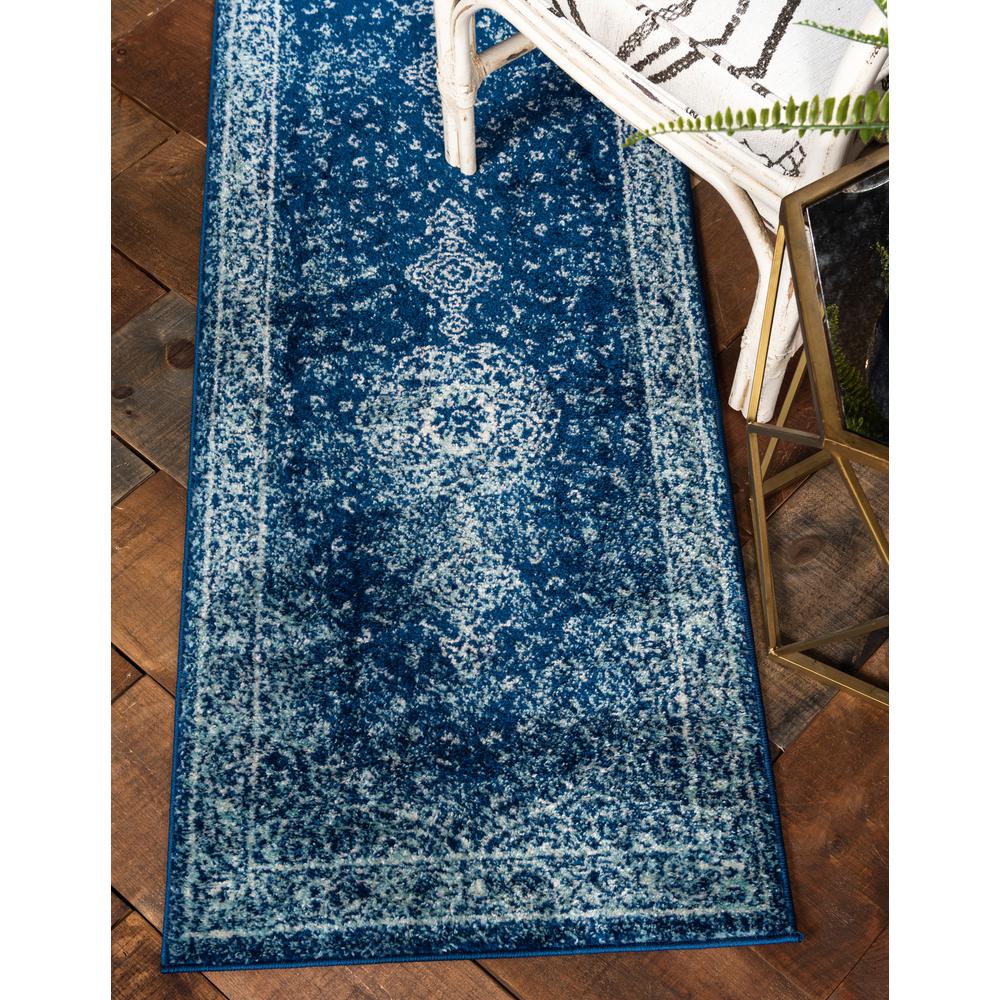Midnight Bromley Rug, Navy Blue (2' 0 x 8' 8). Picture 2