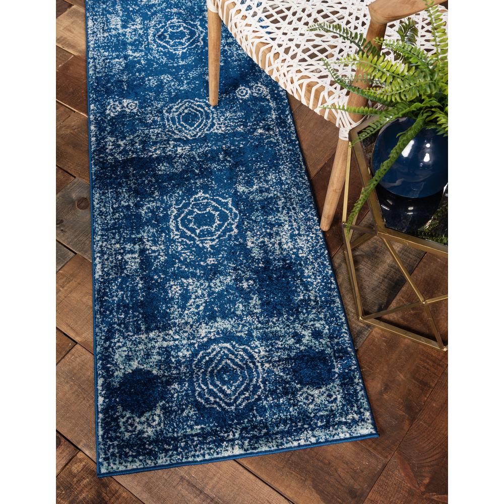 Wells Bromley Rug, Navy Blue (2' 0 x 8' 8). Picture 2