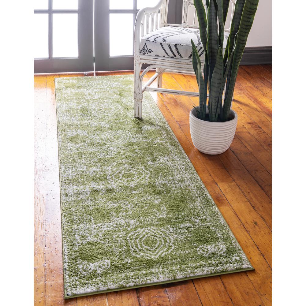 Wells Bromley Rug, Green (2' 0 x 8' 8). Picture 2