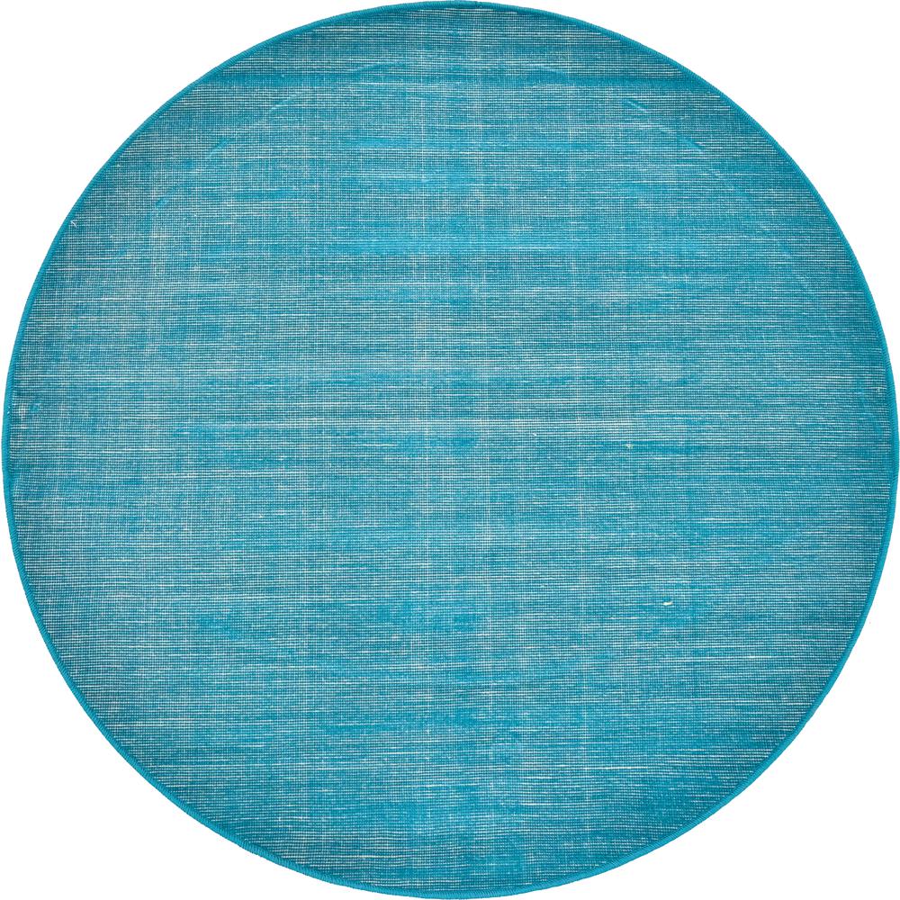Solid Williamsburg Rug, Teal (3' 7 x 3' 7). Picture 1