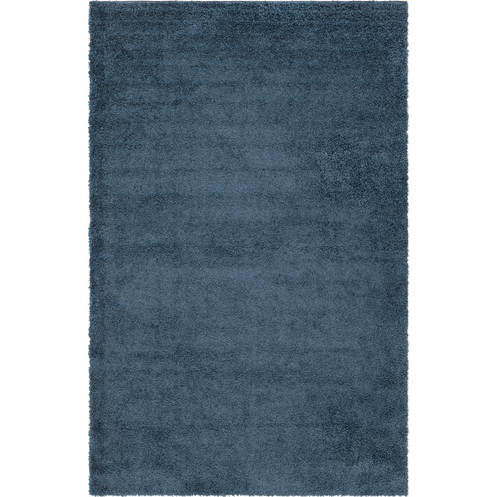 Davos Shag Rug, Marine Blue (5' 0 x 8' 0). Picture 1