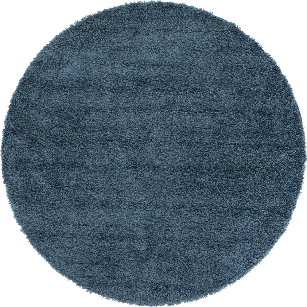 Davos Shag Rug, Marine Blue (4' 0 x 4' 0). Picture 1