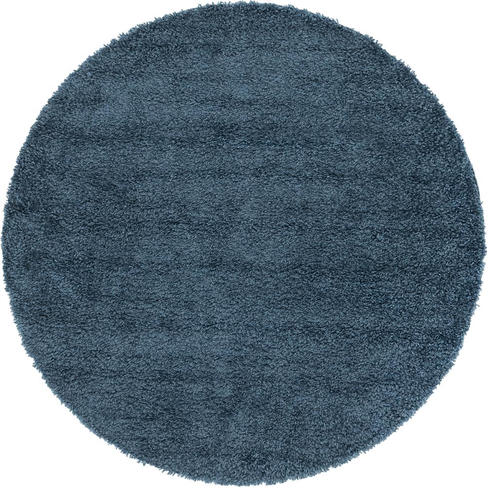 Davos Shag Rug, Marine Blue (5' 0 x 5' 0). Picture 1