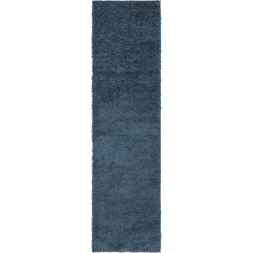 Davos Shag Rug, Marine Blue (2' 7 x 10' 0). Picture 1