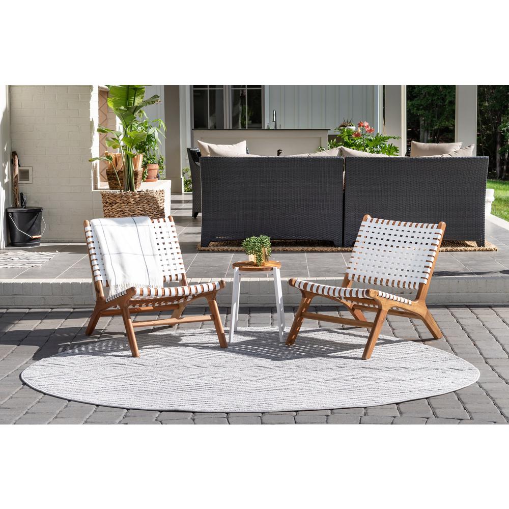 Sabrina Soto™ Hudson Outdoor Rug, Gray (8' 0 x 8' 0). Picture 3