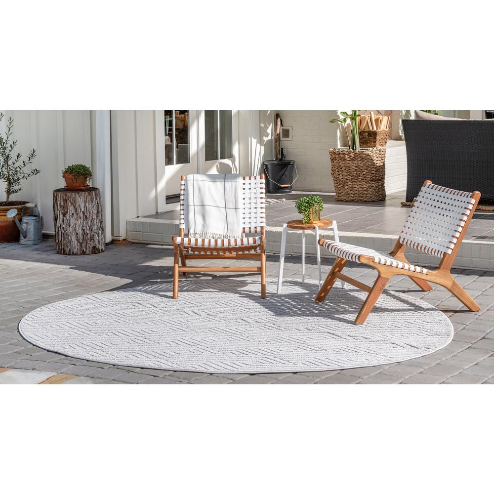 Sabrina Soto™ Hudson Outdoor Rug, Gray (8' 0 x 8' 0). Picture 4