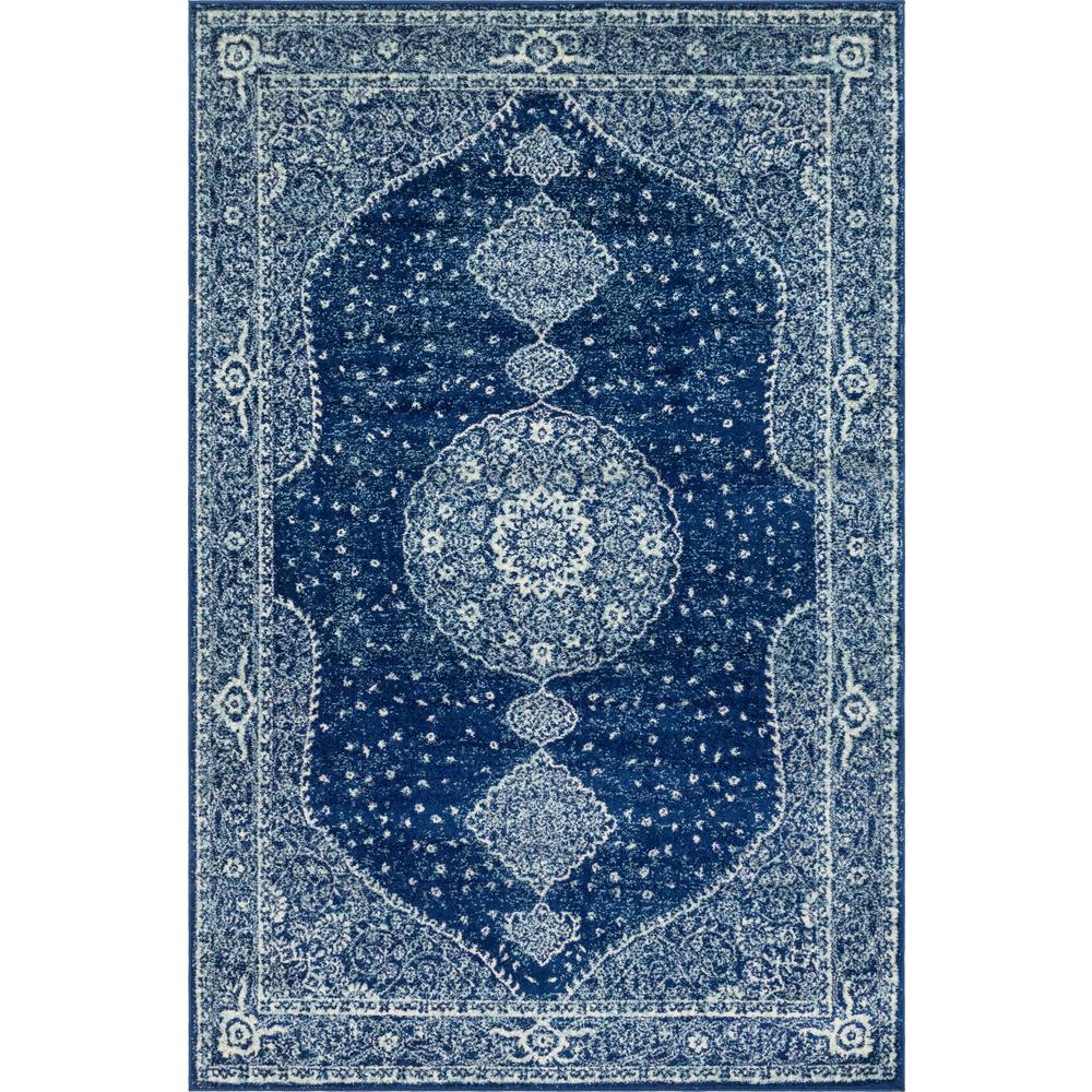 Midnight Bromley Rug, Navy Blue (6' 0 x 9' 0). Picture 1