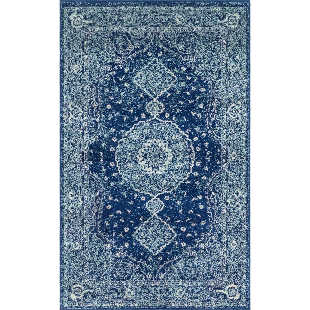Midnight Bromley Rug, Navy Blue (3' 3 x 5' 3). Picture 1