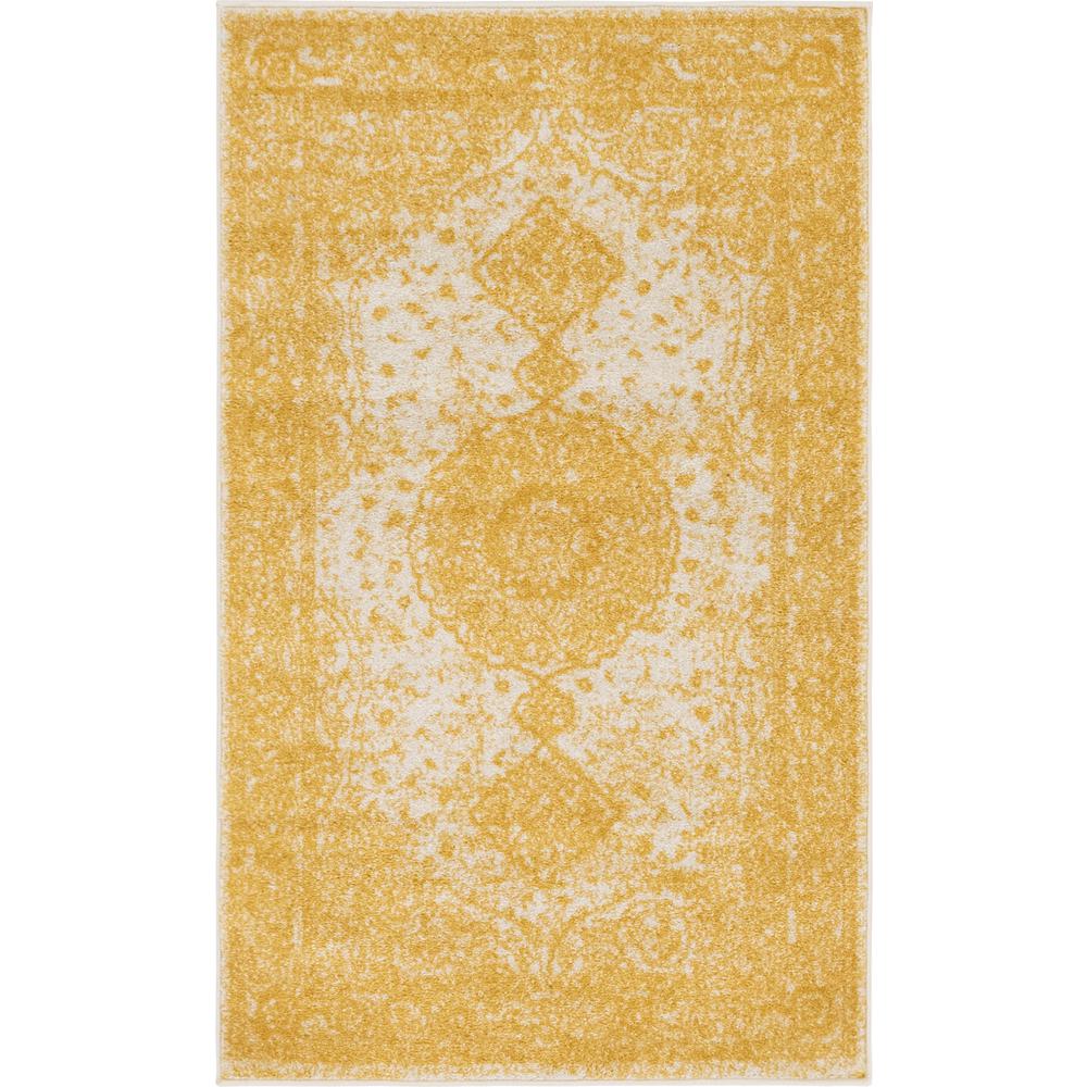 Midnight Bromley Rug, Yellow (3' 3 x 5' 3). Picture 1