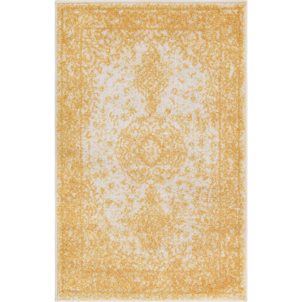 Midnight Bromley Rug, Yellow (2' 0 x 3' 0). Picture 1