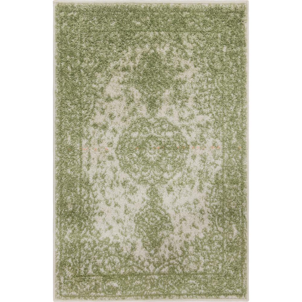 Midnight Bromley Rug, Green (2' 0 x 3' 0). Picture 1