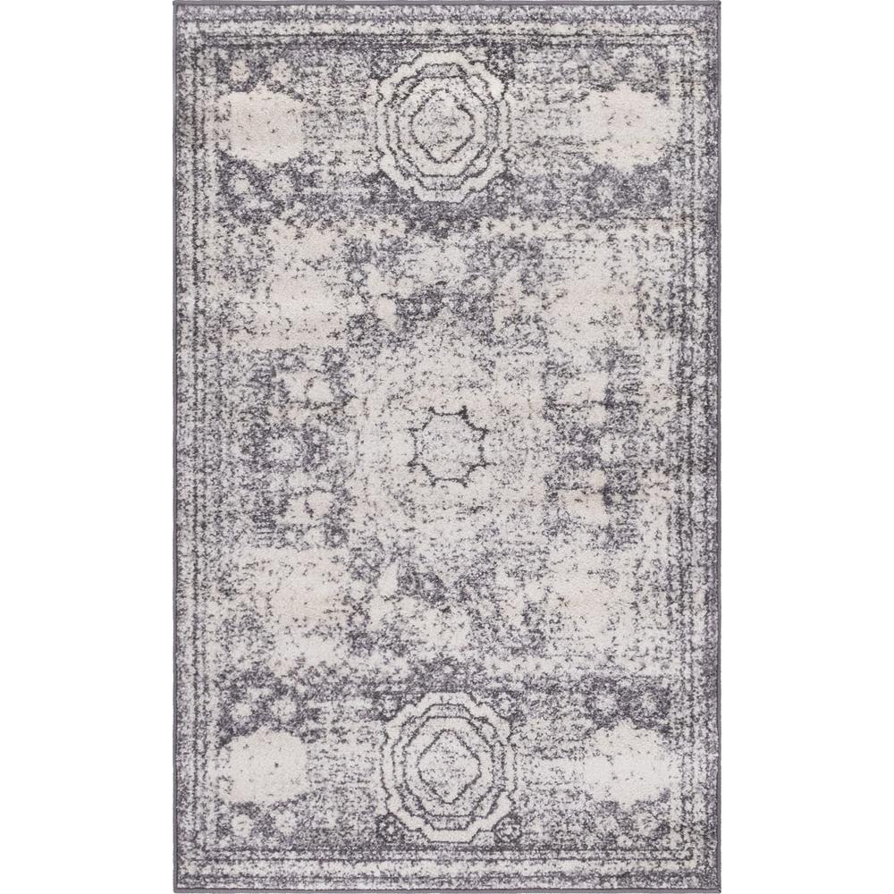 Wells Bromley Rug, Light Gray (3' 3 x 5' 3). Picture 1