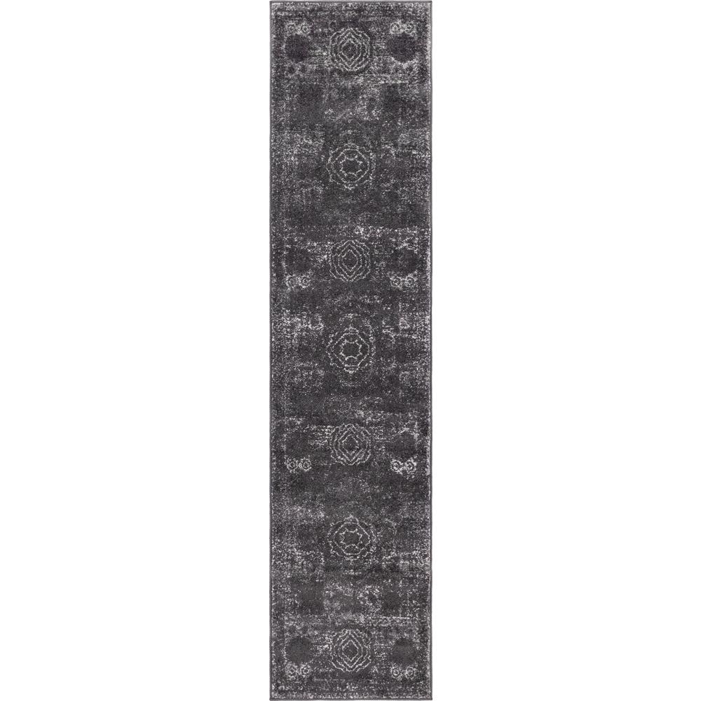 Wells Bromley Rug, Dark Gray (2' 0 x 8' 8). Picture 1