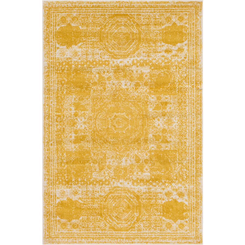 Wells Bromley Rug, Yellow (6' 0 x 9' 0). Picture 1