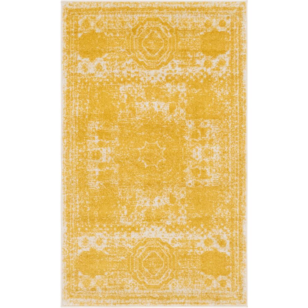 Wells Bromley Rug, Yellow (3' 3 x 5' 3). Picture 1