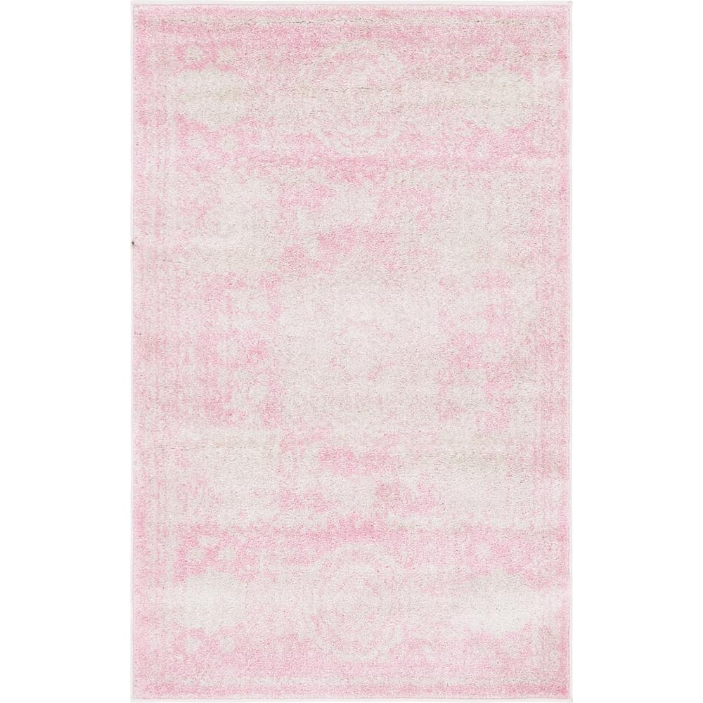 Wells Bromley Rug, Pink (3' 3 x 5' 3). Picture 1