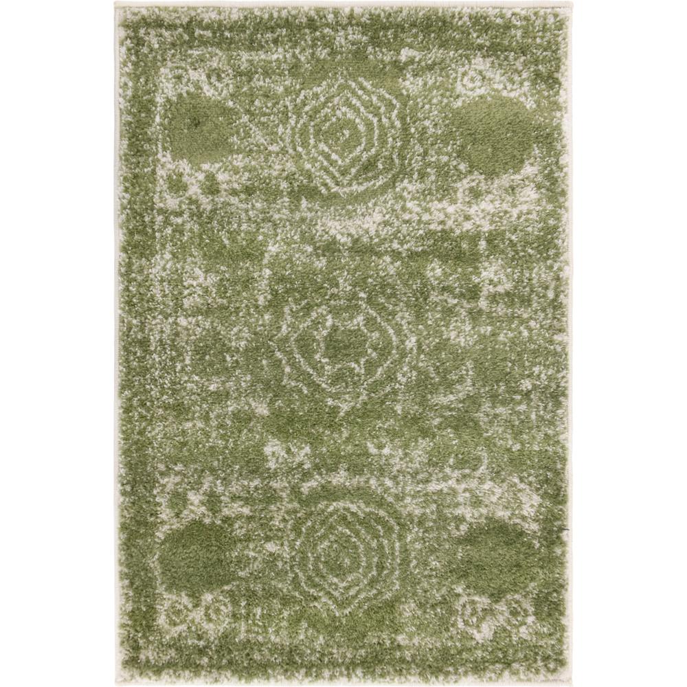 Wells Bromley Rug, Green (2' 0 x 3' 0). Picture 1