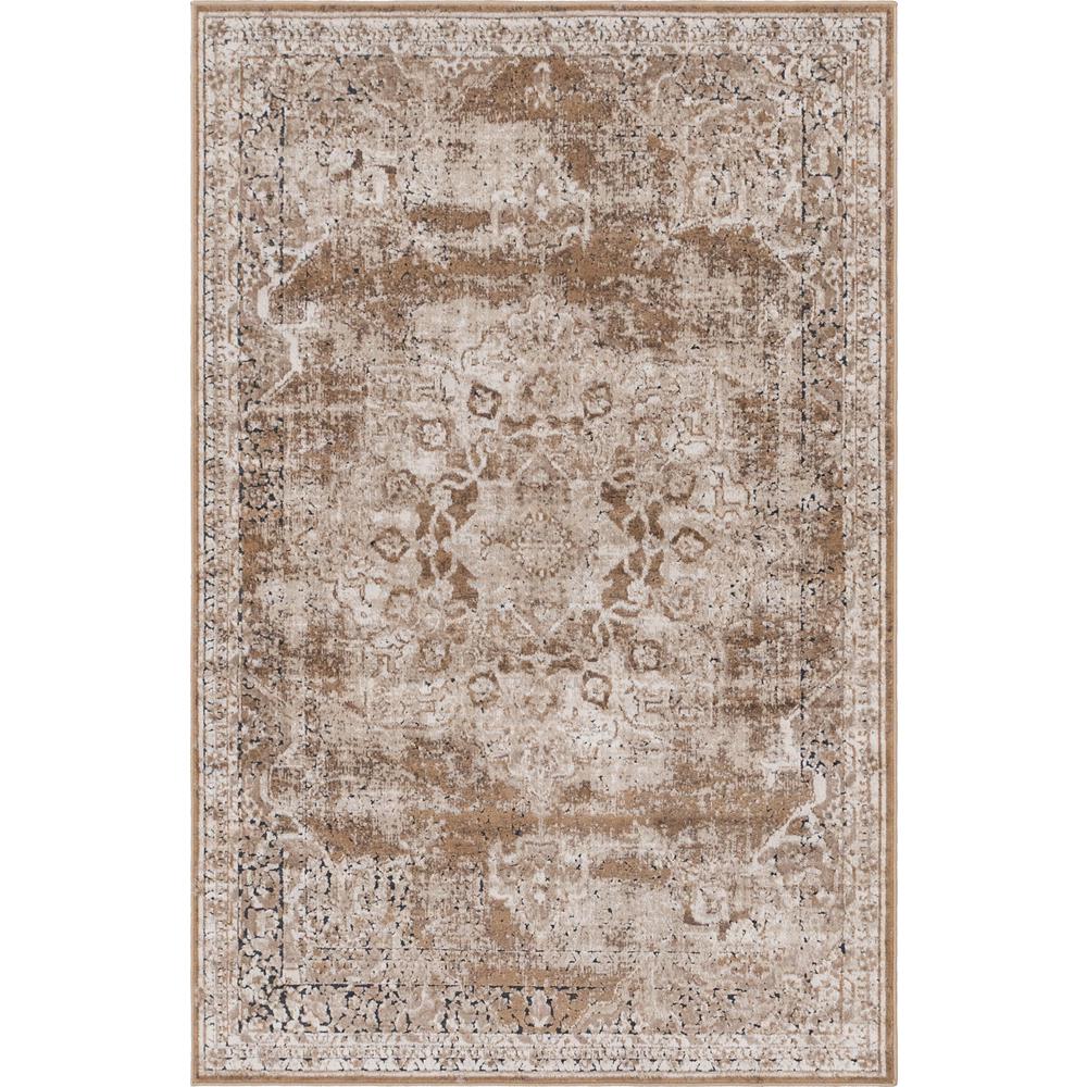 Chateau Roosevelt Rug, Light Brown (4' 0 x 6' 0). Picture 1