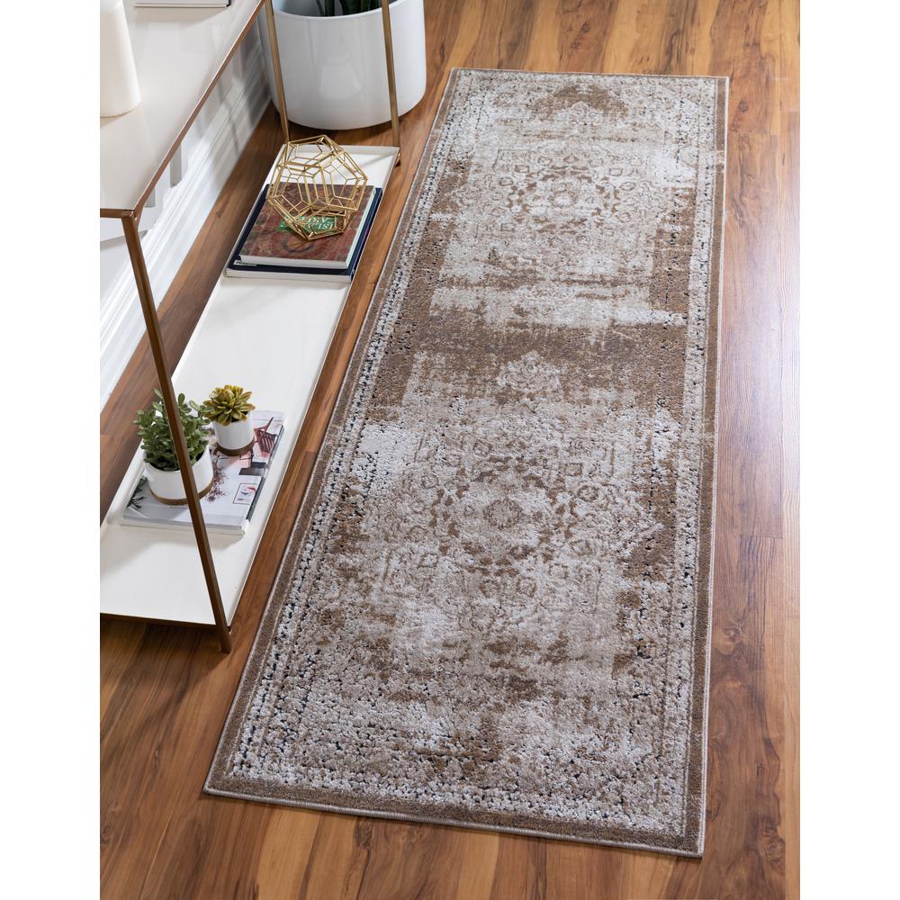 Chateau Roosevelt Rug, Light Brown (2' 2 x 6' 7). Picture 2