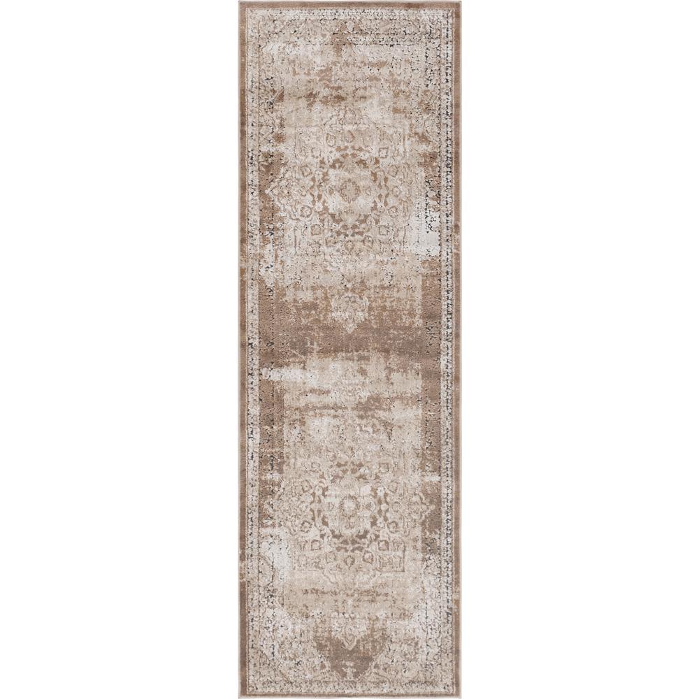 Chateau Roosevelt Rug, Light Brown (2' 2 x 6' 7). Picture 1