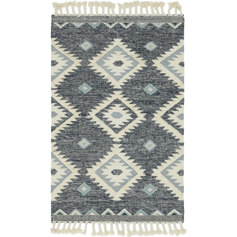 Mesa Rug, Navy Blue (5' 0 x 8' 0). Picture 1