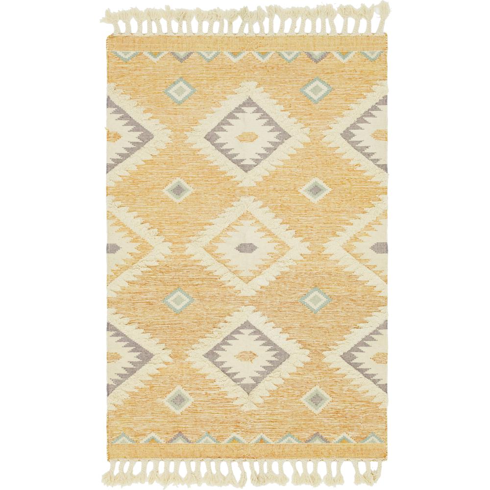 Mesa Rug, Yellow (6' 0 x 9' 0). Picture 1