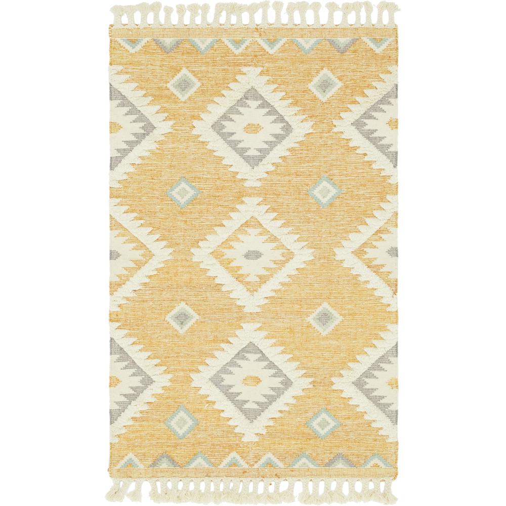 Mesa Rug, Yellow (5' 0 x 8' 0). Picture 1