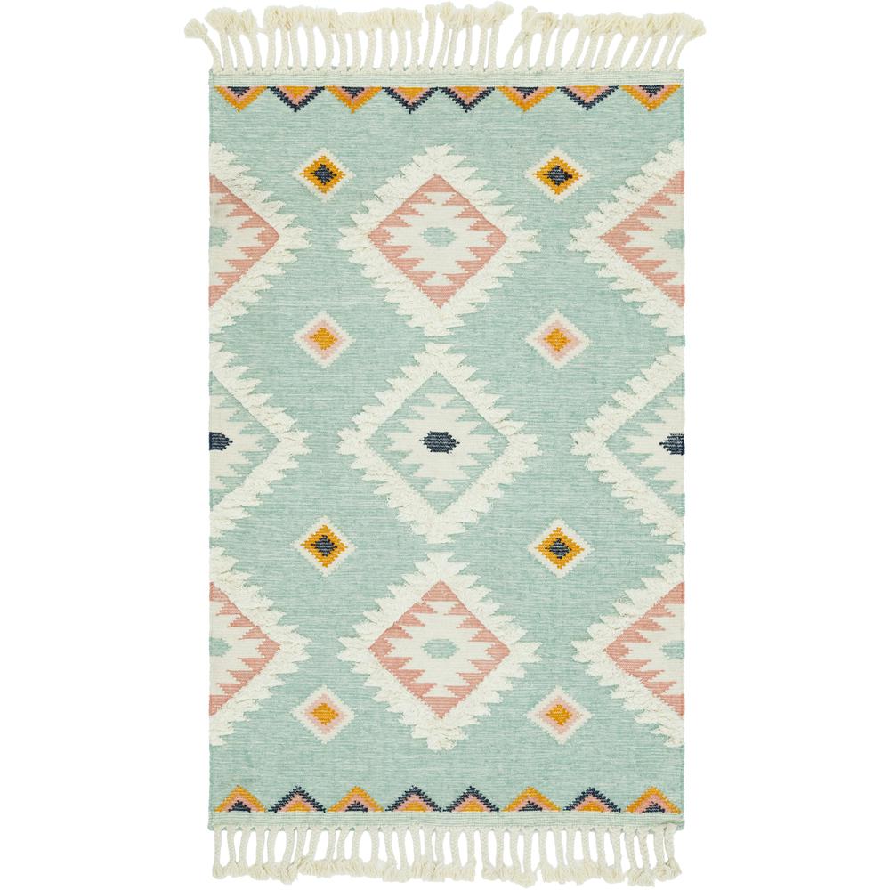 Mesa Rug, Light Blue (5' 0 x 8' 0). Picture 1
