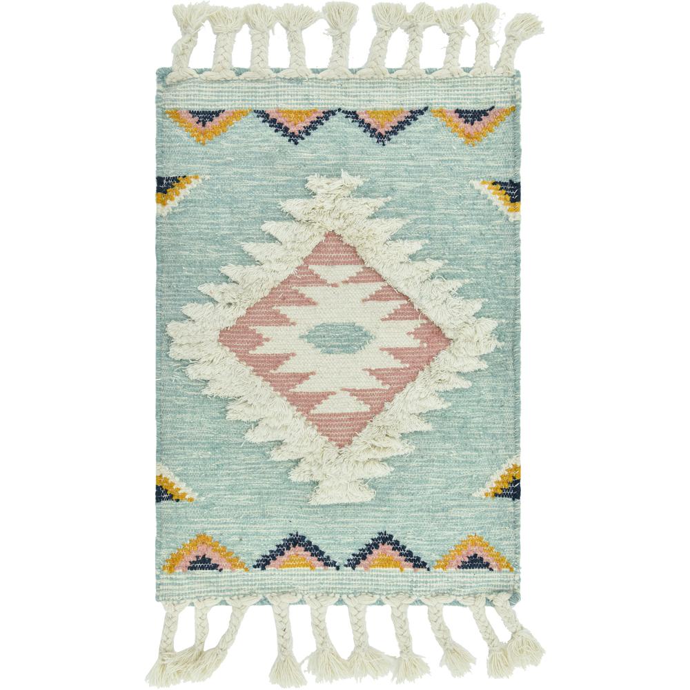 Mesa Rug, Light Blue (2' 0 x 3' 0). Picture 1