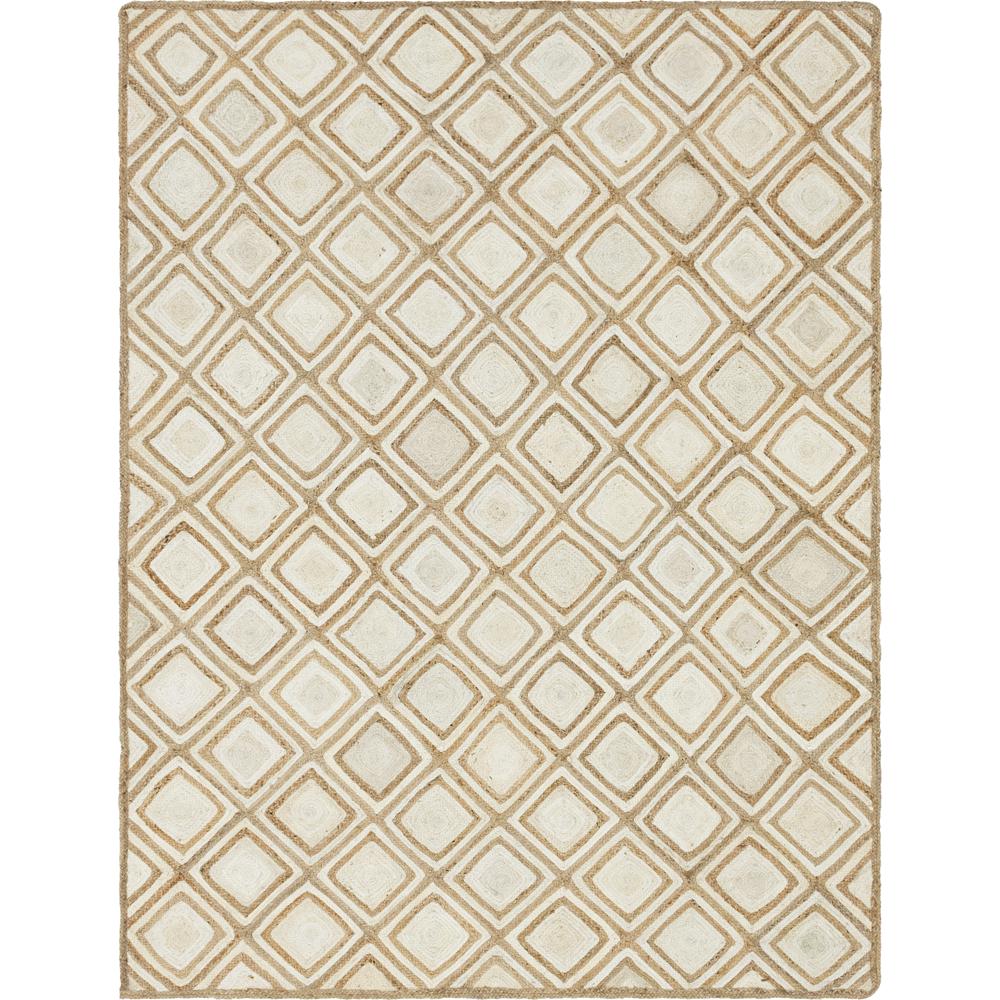 Bengal Braided Jute Rug, Ivory (9' 0 x 12' 0). Picture 1