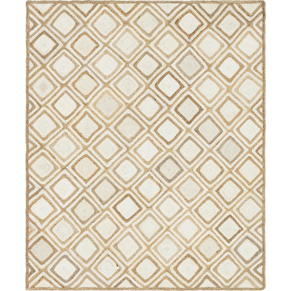 Bengal Braided Jute Rug, Ivory (8' 0 x 10' 0). Picture 1