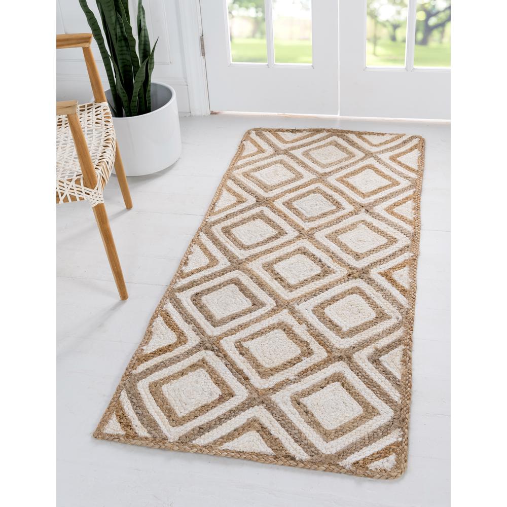 Bengal Braided Jute Rug, Ivory (2' 6 x 6' 0). Picture 2
