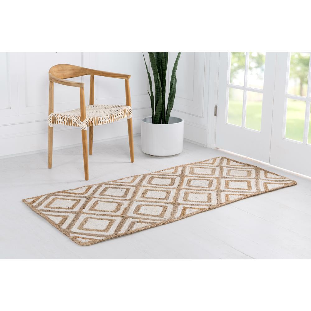 Bengal Braided Jute Rug, Ivory (2' 6 x 6' 0). Picture 3