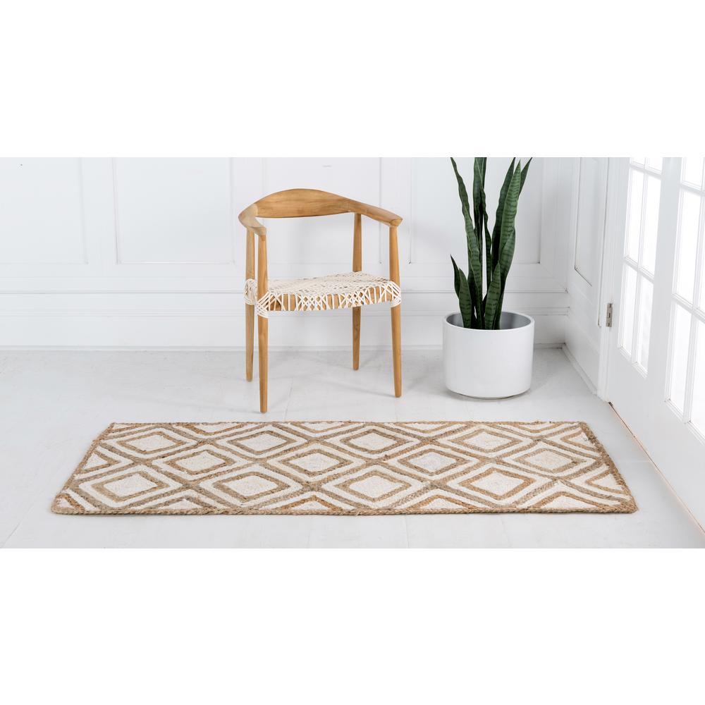 Bengal Braided Jute Rug, Ivory (2' 6 x 6' 0). Picture 4