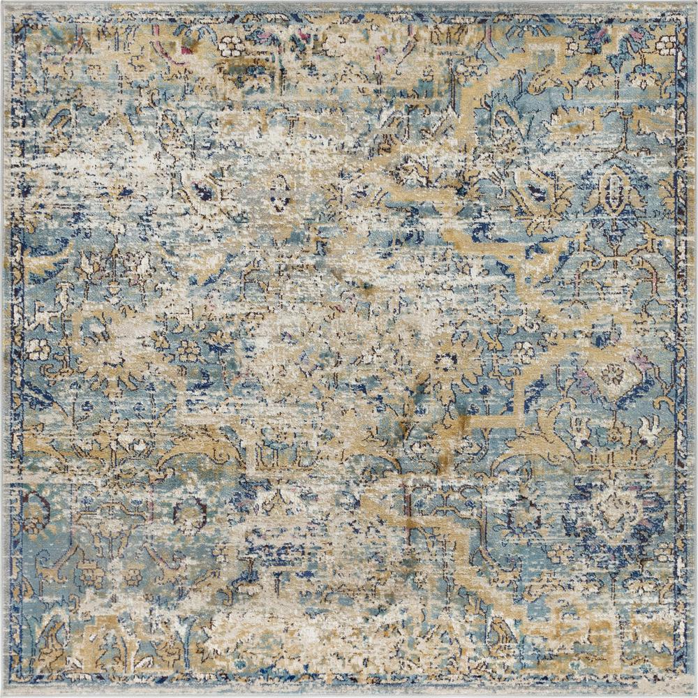 Assisi Augustus Rug, Tan (7' 0 x 7' 0). Picture 1