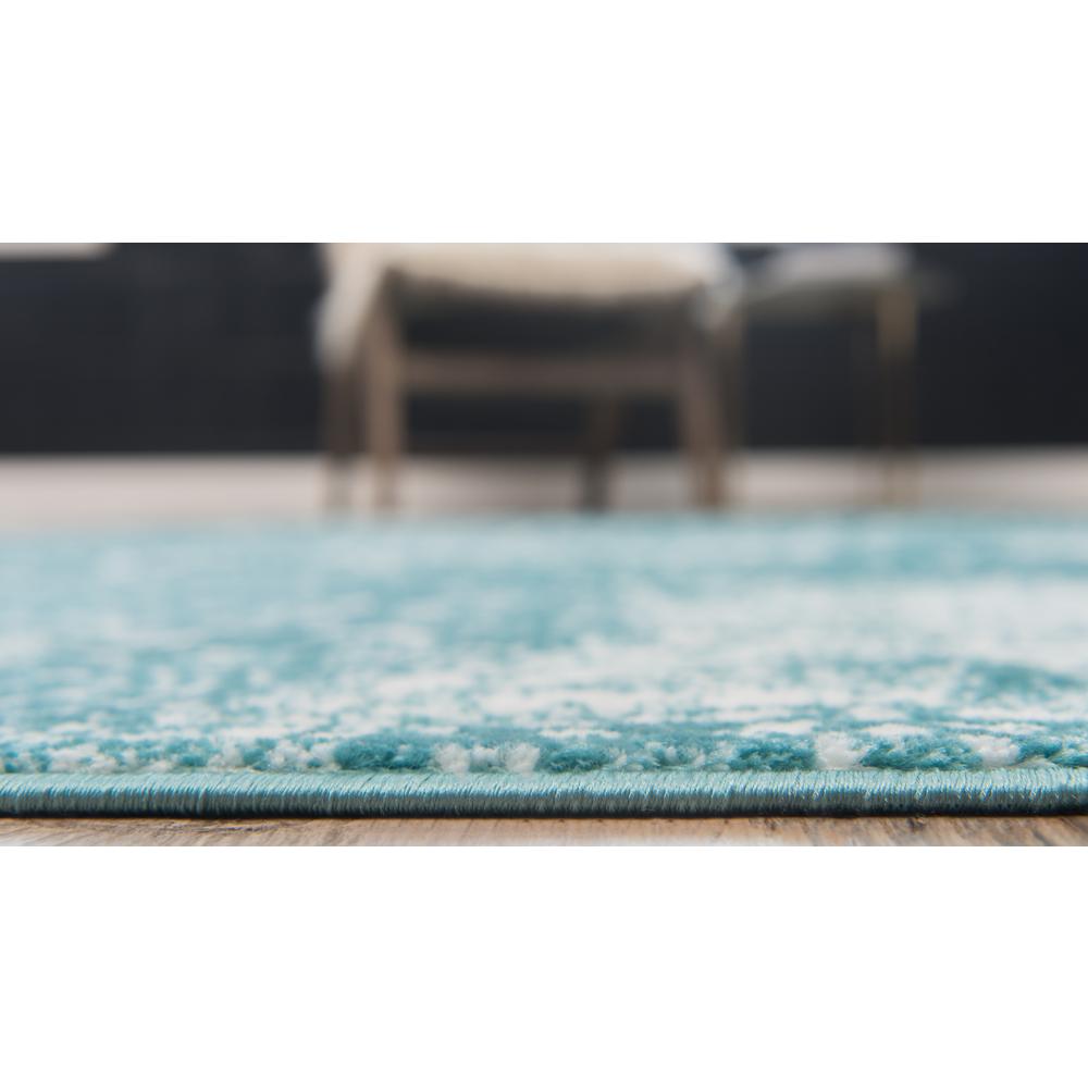 Grand Sofia Rug, Turquoise (5' 0 x 5' 0). Picture 5