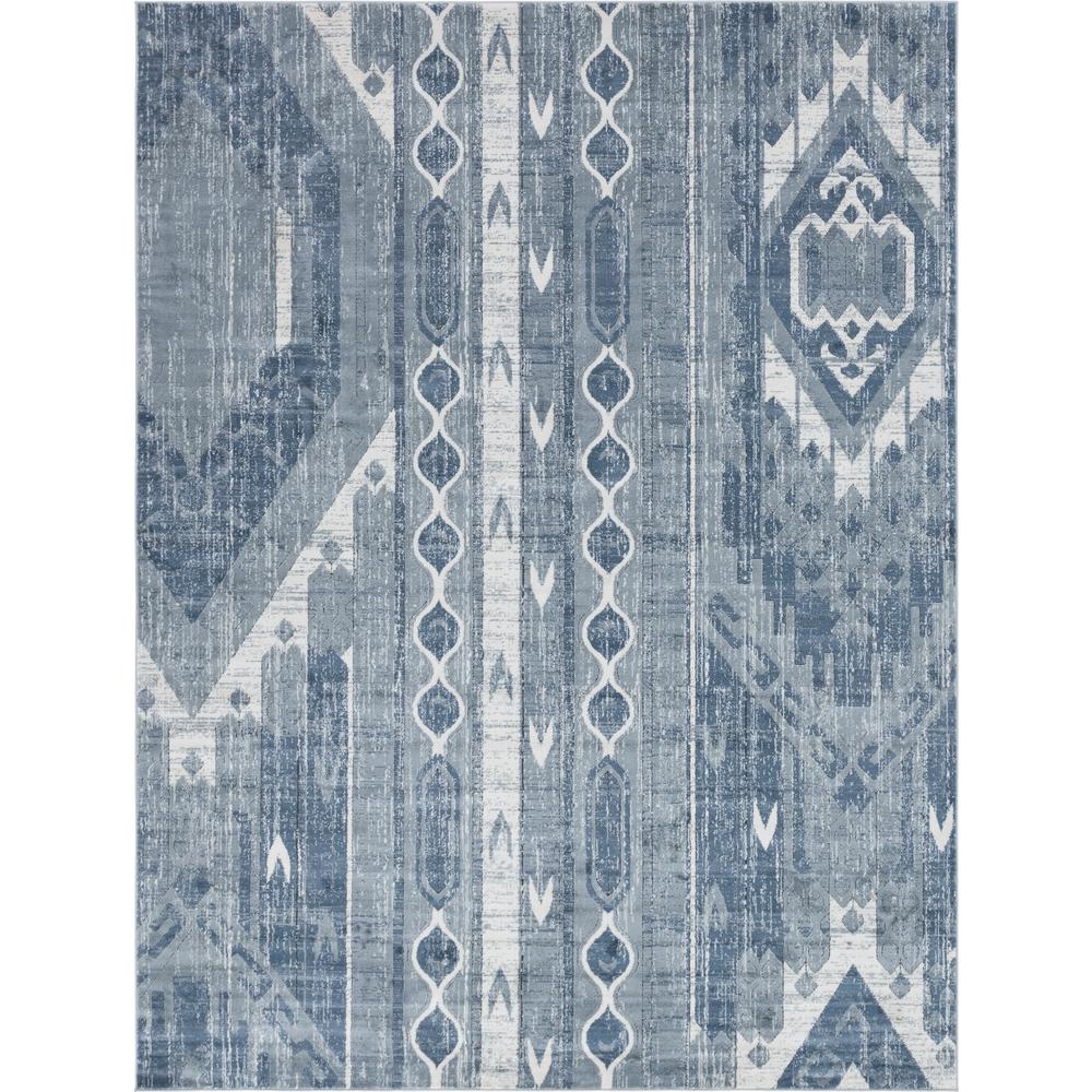 Orford Portland Rug, Blue (9' 0 x 12' 0). Picture 1