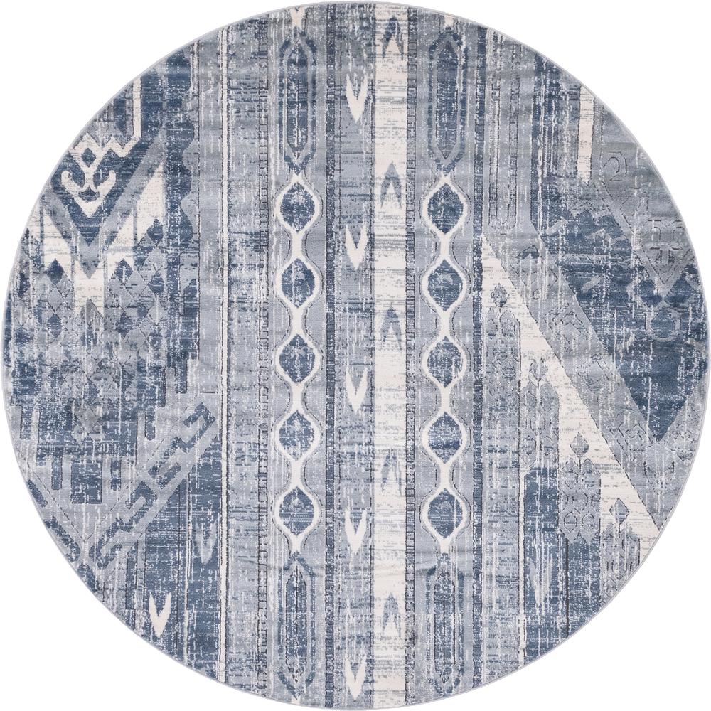 Orford Portland Rug, Blue (7' 0 x 7' 0). Picture 1